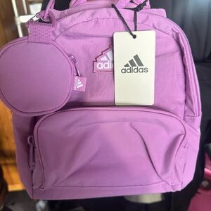 MINI Adidas Lavender Backpack with Coin Pouch